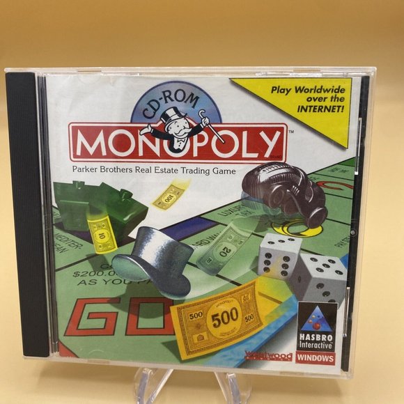 Monopoly CD Rom Hasbro Game - 1996- Pre-Owned - For Windows. - Picture 1 of 4